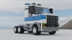 LEGO police tractor 3D model