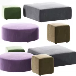 Linear Pouf Geometric Shapes 3D model