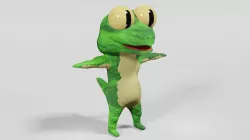 Lizard Creature Low-poly 3D model