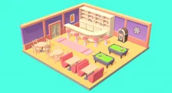 Low Poly Bar Pack Low-poly 3D model
