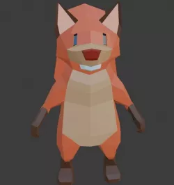 Low Poly Squirrel Low-poly 3D model