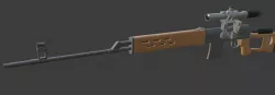 Low-poly SVD model Low-poly 3D model