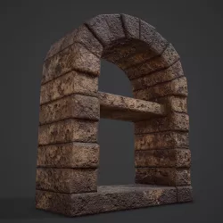 Medieval Bakers Oven  Low-poly 3D model