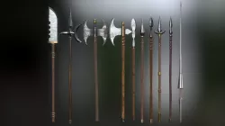 Medieval Weapons Spear Collection - 01 Low-poly 3D model