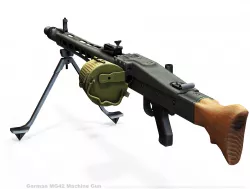 MG42 Low-poly 3D model