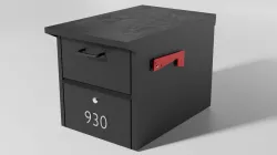 Midcentury-Modern Mailbox  Low-poly 3D model