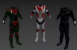 Military suit  3D model