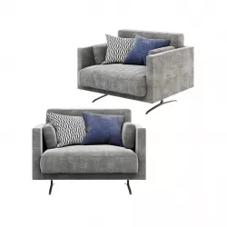 Miller Sofa-single 3D model