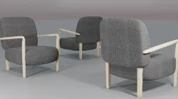 modern chair  Low-poly 3D model