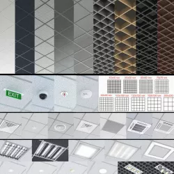 Modular ceiling 3D model