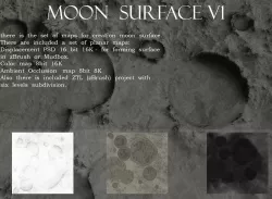 moon surface v1 3D model