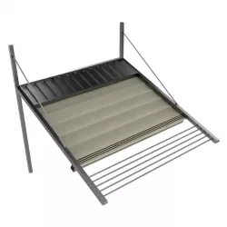 Motorized Pergola 3 stainless steel satin polished 3D model