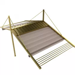 Motorized Pergola 3a brass satin polished 3D model
