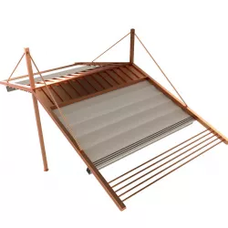 Motorized Pergola 3a copper satin polished 3D model