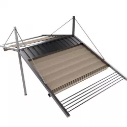 Motorized Pergola 3a stainless steel satin polished 3D model