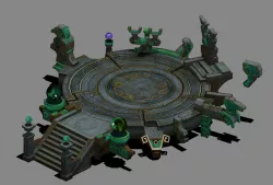 Mu Lan Temple - transmission point 25 3D model