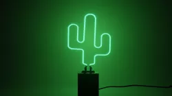 Neon Cactus Lamp 3D model
