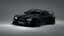 Nissan R34 Skyline widebody twin turbo 3D model