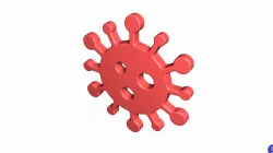 Novel Coronavirus COVID-19 Icon 3D model