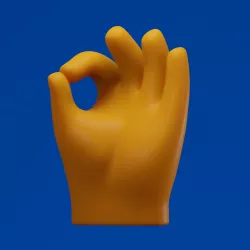 Ok Hand Emoji model 3D model