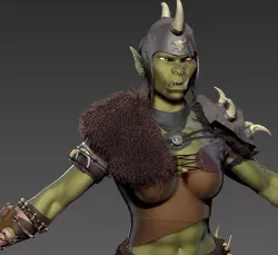 Orc woman 3D model