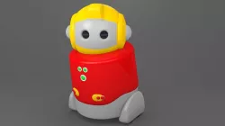 Papero NEC Robot Low-poly 3D model