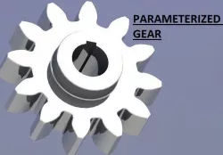 PARAMITERIZED SPUR GEAR 3D model