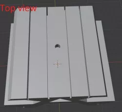 Picnic table Low-poly 3D model