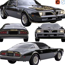 Pontiac Firebird Trans Am 1977 3D model