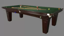 Pool Table Low-poly 3D model