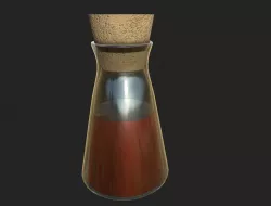 Potion Bottle Low-poly 3D model