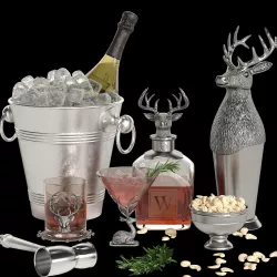 Potterybarn stag cocktail set 3D model