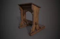 Prayer Stand Low-poly 3D model