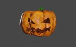 Pumpkin Head Halloween - PBR - Cabeca Abobora Low-poly 3D model