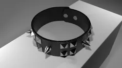 Punk bracelet 3D model