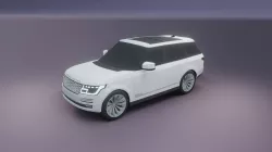 Range Rover 2020 low poly 3D model model Low-poly 3D model