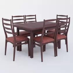 Rectangular table and Chair 3D model