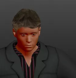 Rigged Game Character Low-poly 3D model