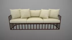 Robert Plum Bella sofa Desi Pearl Fabric 3D model