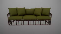 Robert Plum Bella sofa Ramona Hemlock Fabric 3D model