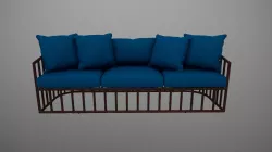 Robert Plum Bella sofa Rothwell Ivory Fabric 3D model