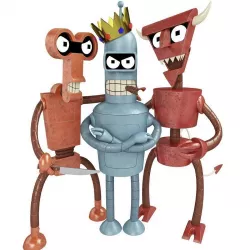  Robots Bender Roberto and Robo devil from Futurama 3D model