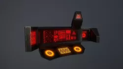 Sci-fi Computer Low-poly 3D model