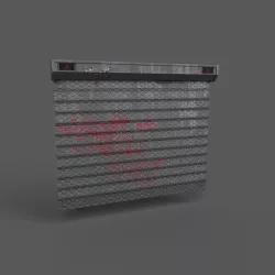 Sci-fi doors Low-poly 3D model