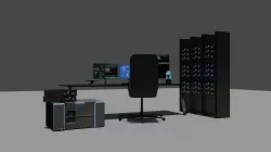 Sci fi setup - computer  3D model