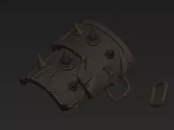 shoulder knight  armlet  3D model