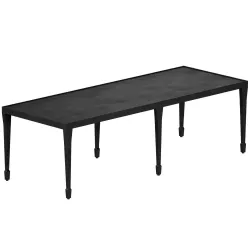 Silviano Rectangular Iron Coffee Table Crate and Barrel 3D model