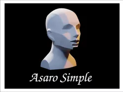 Simple Asaro Head - Planes of the head 3D model