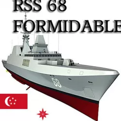 Singapore Navy RSS-68 Formidable Class Frigate C4D 3D model