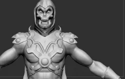 Skeletor 2002 High-Low Versions Low-poly 3D model